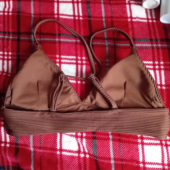 Only Brown Bikini Top XS - Picture 3 of 5